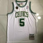 Maillot de Basket #5 Garnett Boston Celtics 2008 Blanc